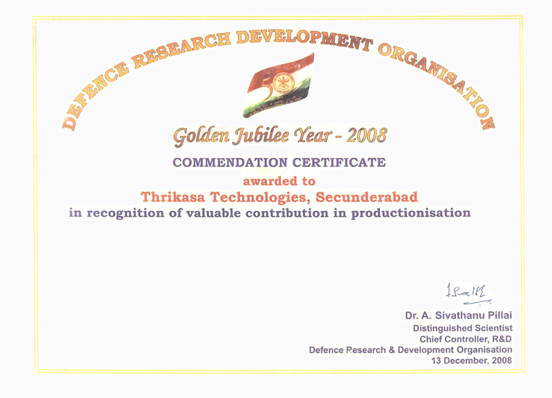 DRDO-Certificate